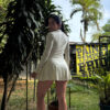 FALDA SHORT PLIEGUES LATERALES